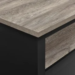Salontafels-Dorel Home Carver - Salontafel met 1 plank in zwarte houtlook