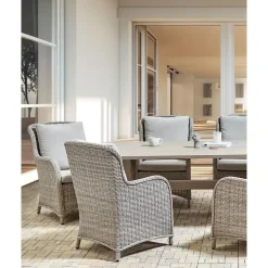 Beliani CASCAIS - Tuinstoel set van 2 - Beige - PE rotan
