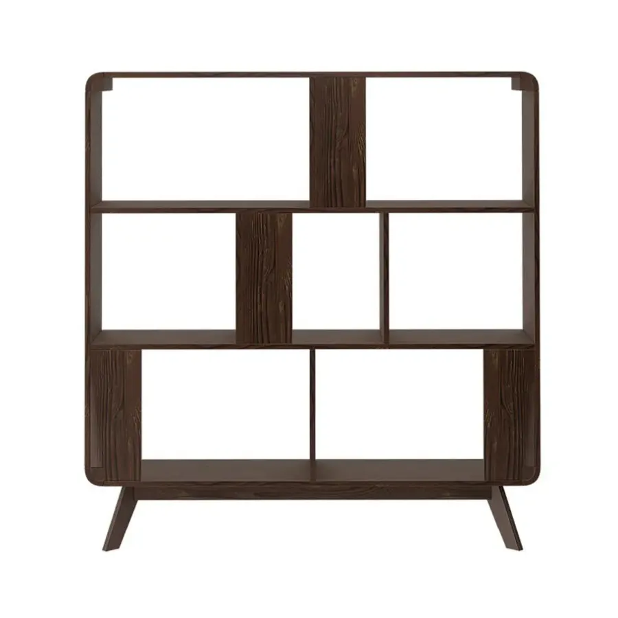Loft24 Cassie - Boekenkast walnoot spaanplaat