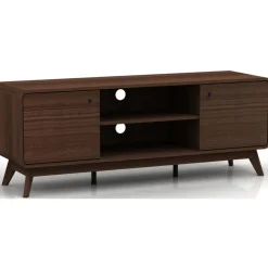 Tv Meubels-Loft24 Cassie - TV-meubel met 2 deuren van walnotenhoutspaanplaat