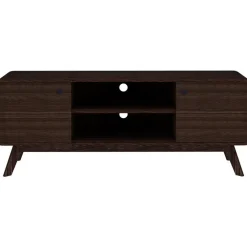 Tv Meubels-Loft24 Cassie - TV-meubel met 2 deuren van walnotenhoutspaanplaat