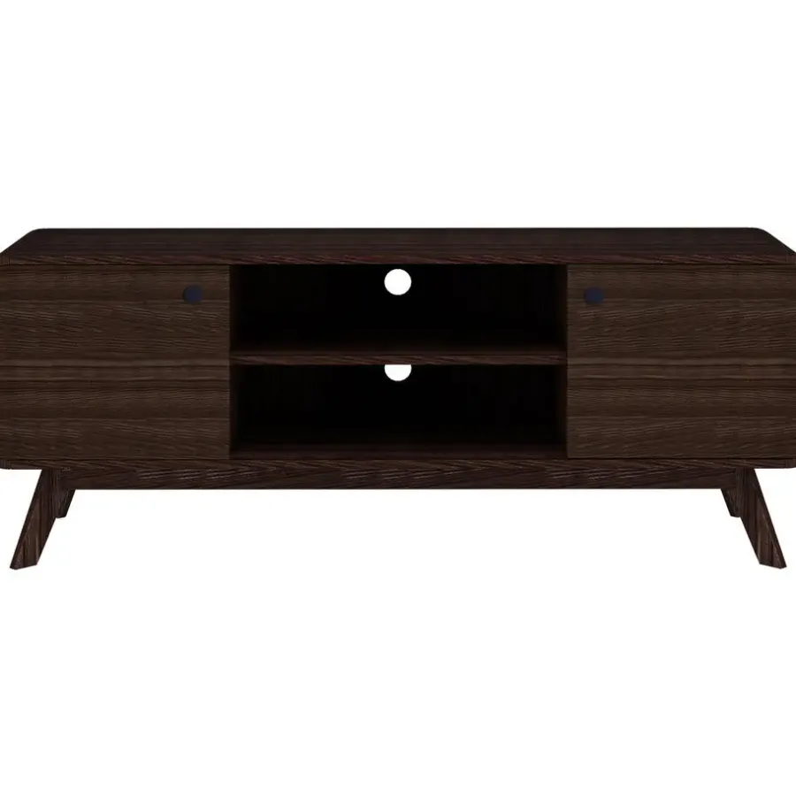 Tv Meubels-Loft24 Cassie - TV-meubel met 2 deuren van walnotenhoutspaanplaat