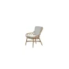 Tuinstoelen-Garden Impressions Castello lounge fauteuil - light teak look - natural rotan-merino sand