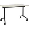 Bureaus-Beliani CAVI - Bureau verstelbaar - Lichtbruin/Zwart - 120 x 60 cm - Metaal