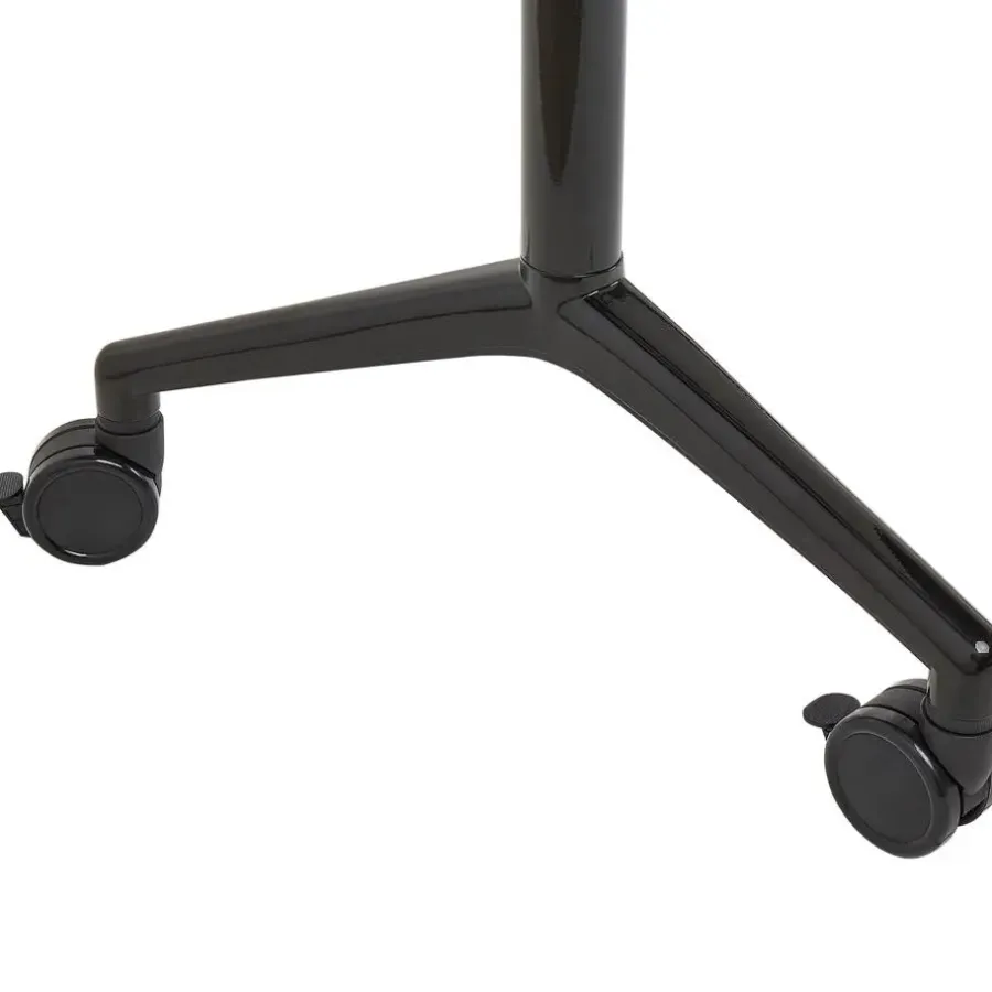 Bureaus-Beliani CAVI - Bureau verstelbaar - Lichtbruin/Zwart - 120 x 60 cm - Metaal