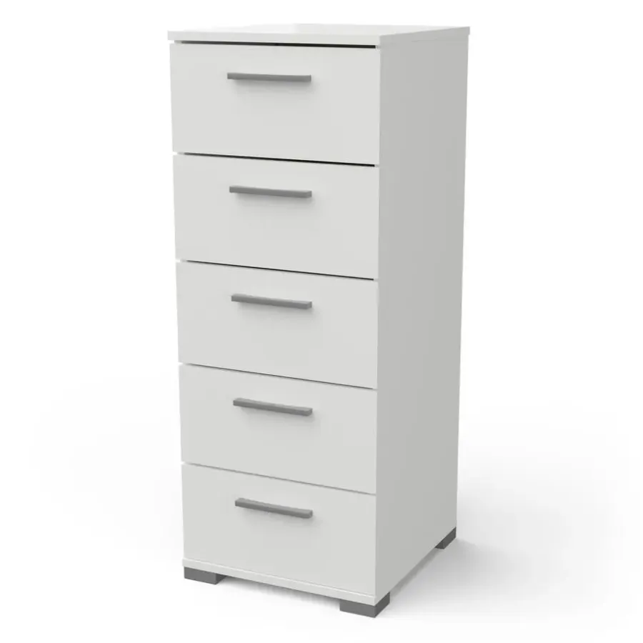 CBA Ladekast Izzy - 41,9 x 39,8 x 101,8 cm - Wit
