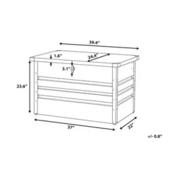 Kussenboxen-Beliani CEBROSA S - Kussenbox - Grijs - Staal