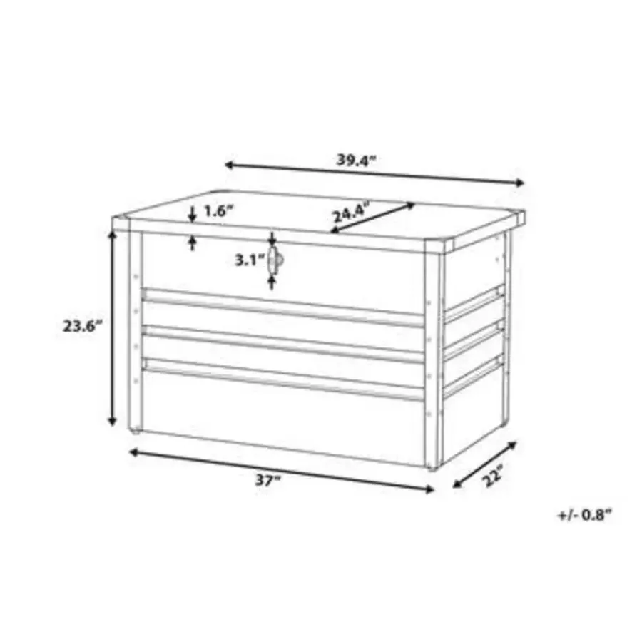 Kussenboxen-Beliani CEBROSA S - Kussenbox - Grijs - Staal