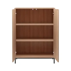 Loft24 Celine - Hoge kast met 2 deuren in natuurlijke spaanplaat
