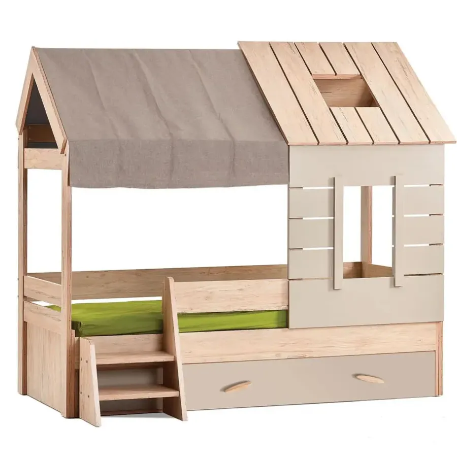Merkloos Cento bedhuisje kinderbed large kinderkamer 200 x 90 cm