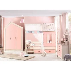 Merkloos Cento Pink bedhuisje kinderbed meisjeskamer 200 x 90 cm