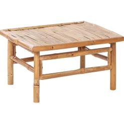 Beliani CERRETO - Loungeset 4-zits - Wit - Bamboehout