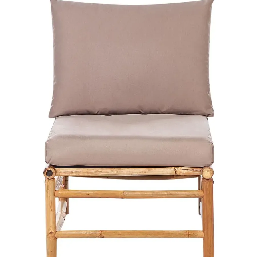 Beliani CERRETO - 1-zits module - Taupe - Bamboe