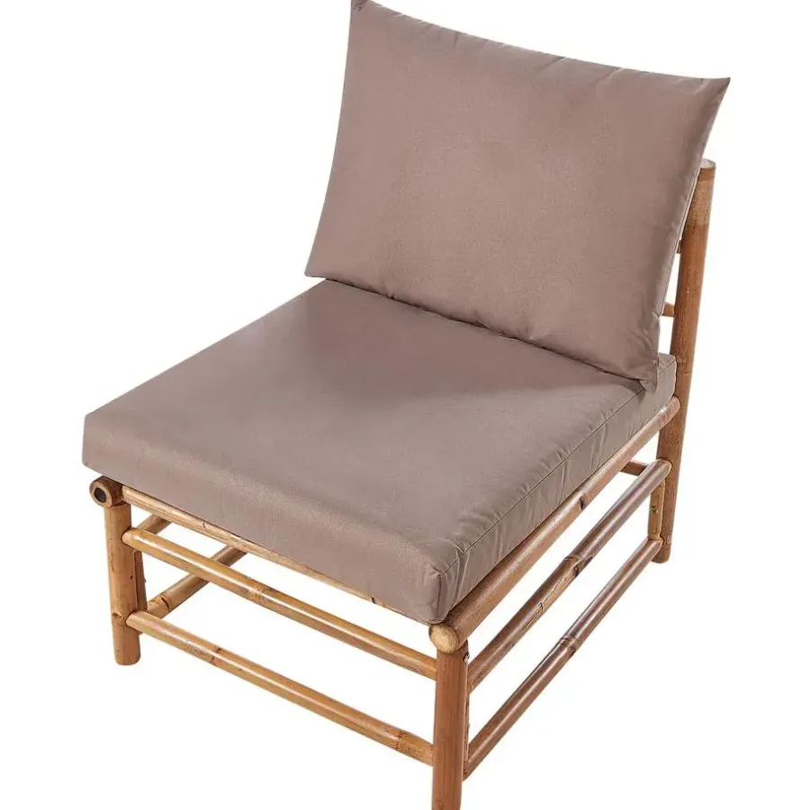 Beliani CERRETO - 1-zits module - Taupe - Bamboe
