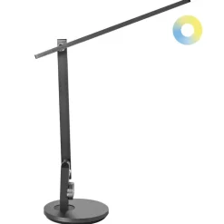 Bureaulampen|Bureaulampen-Leen Bakker CETUS - Bureaulamp LED - Grijs - Synthetisch materiaal