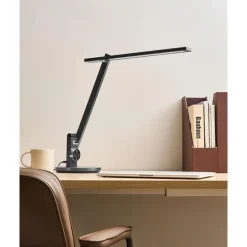 Bureaulampen|Bureaulampen-Leen Bakker CETUS - Bureaulamp LED - Grijs - Synthetisch materiaal