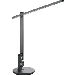 Bureaulampen|Bureaulampen-Leen Bakker CETUS - Bureaulamp LED - Grijs - Synthetisch materiaal