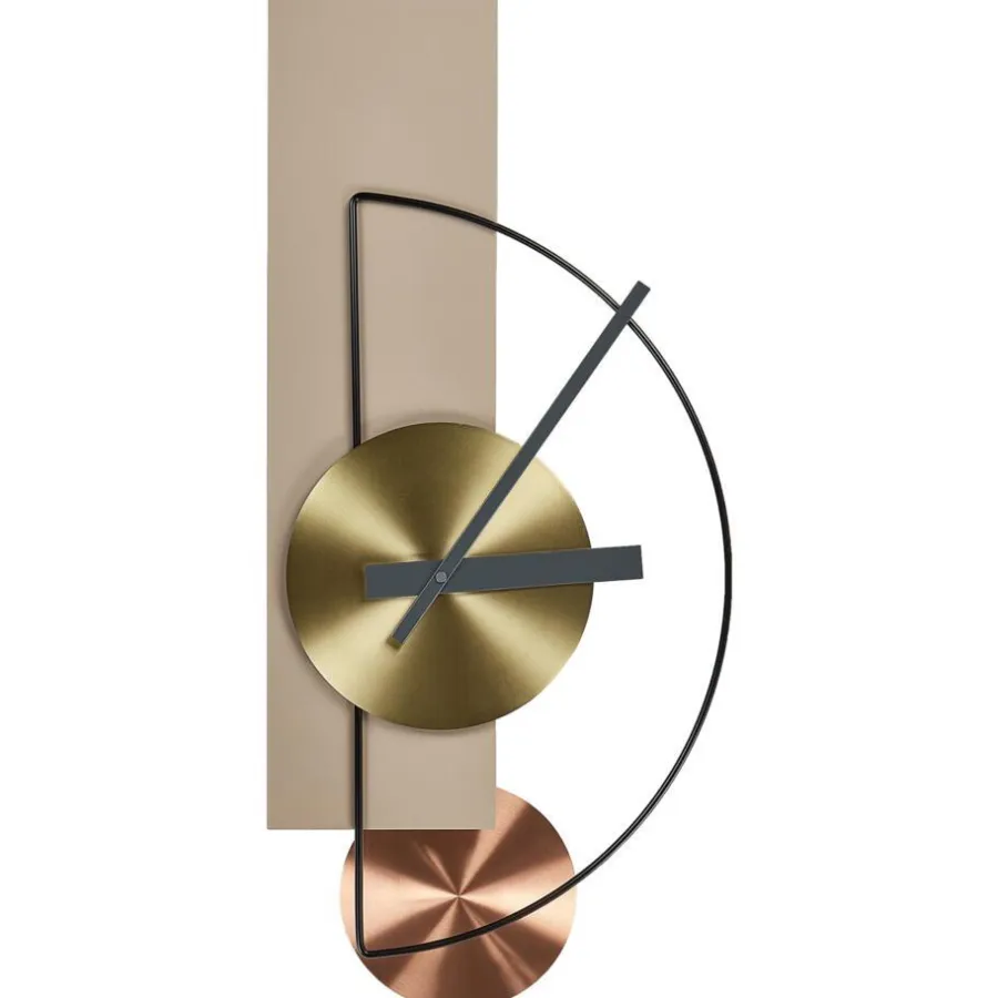 Klokken-Leen Bakker CEVINS - Wandklok - Beige - Staal