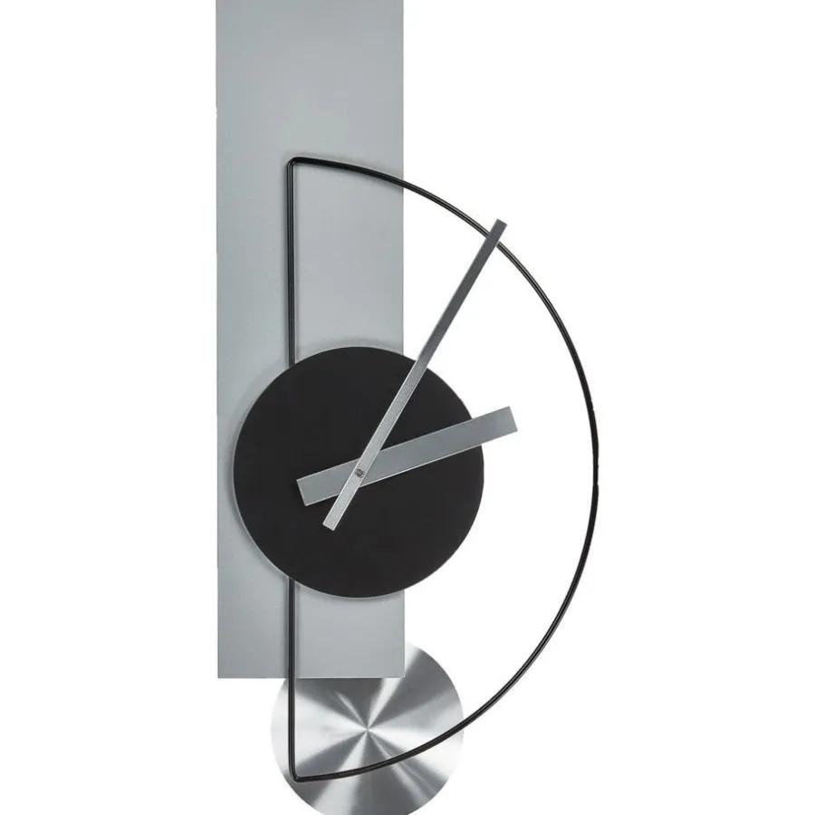 Leen Bakker CEVINS - Wandklok - Lichtgrijs - Staal