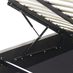 Twijfelaars-Leen Bakker CHALLANS - Bed met opbergruimte - Off-white - 140 x 200 cm - Stof