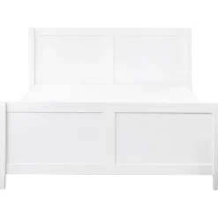 Twijfelaars-Beliani CHAMPAGNAT - Tweepersoonsbed - Wit - 140 x 200 cm - Rubberhout