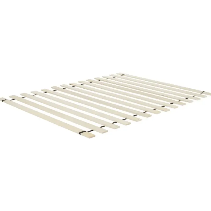 Twijfelaars-Beliani CHAMPAGNAT - Tweepersoonsbed - Wit - 140 x 200 cm - Rubberhout