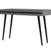Loft24 Chantal - Bureau met 2 laden grijs en zwart spaanplaat