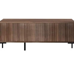 Loft24 Charlie - Laag dressoir met 3 deuren in walnoot-look