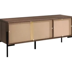 Loft24 Charlie - Laag dressoir met 3 deuren in walnoot-look