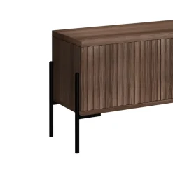 Loft24 Charlie - Laag dressoir met 3 deuren in walnoot-look