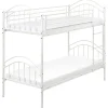 Beliani CHARTRES - Stapelbed - Wit - 90 x 200 cm - Metaal