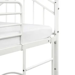 Beliani CHARTRES - Stapelbed - Wit - 90 x 200 cm - Metaal