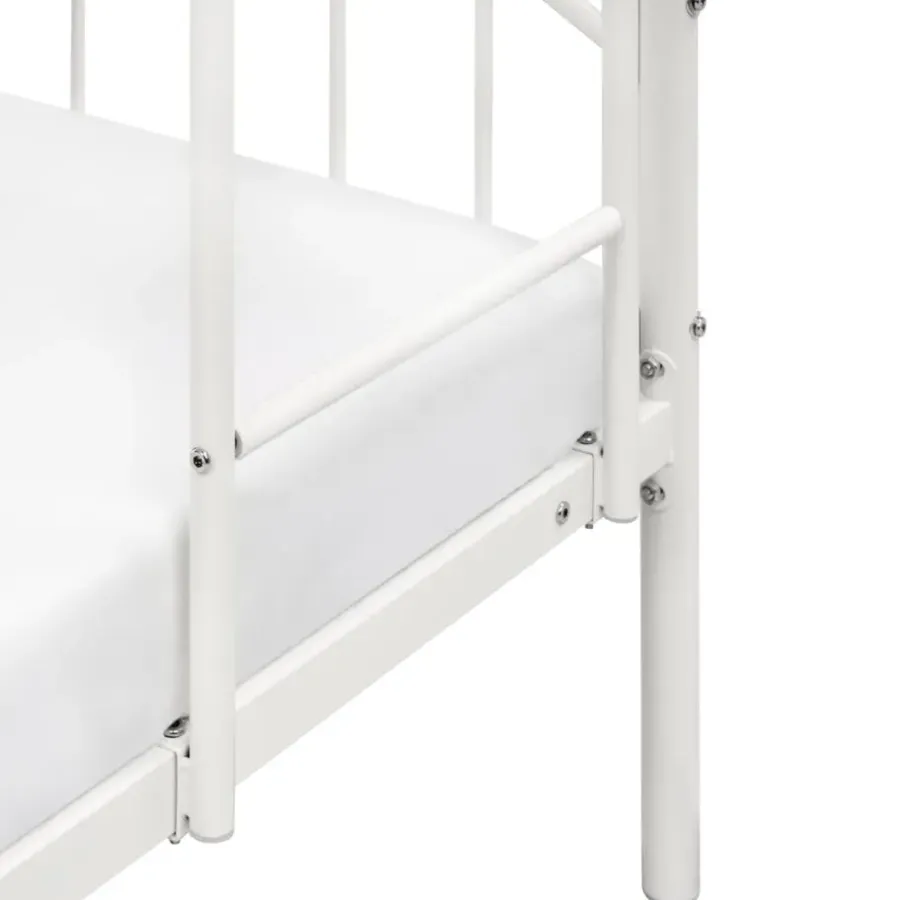 Beliani CHARTRES - Stapelbed - Wit - 90 x 200 cm - Metaal