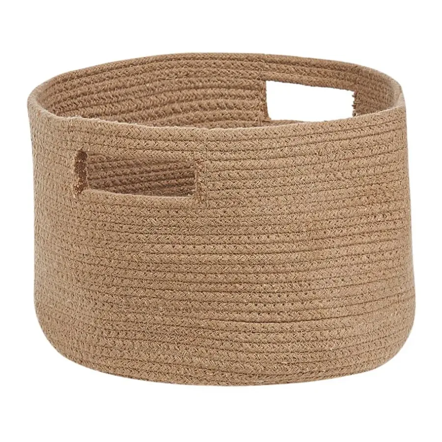 Opbergmanden-Beliani CHINIOT - Mand set van 2 - Beige - Katoen