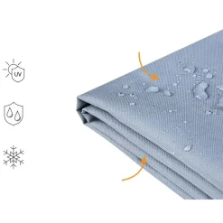 Beliani CHUVA - Beschermhoes voor loungeset SANO - Grijs - Polyester