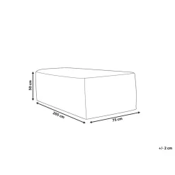 Beliani CHUVA - Beschermhoes voor ligstoelen - Grijs - Polyester