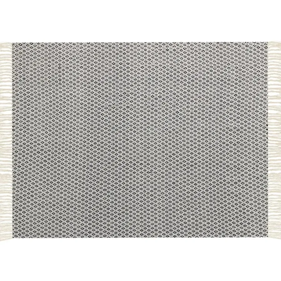 Plaids-Beliani CHYAMA - Plaid - Zwart - 125 x 150 cm - Katoen