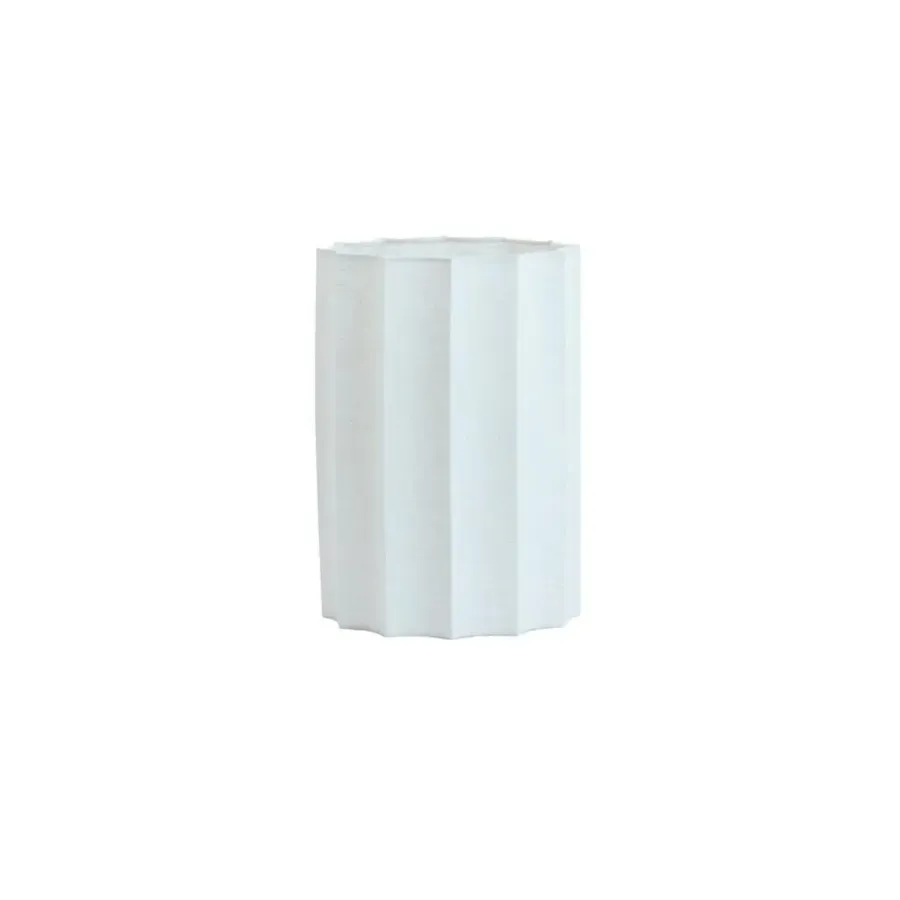 Lampenkappen-Light & Living Cilinder lampenkap Disli - Wit - Ø24cm