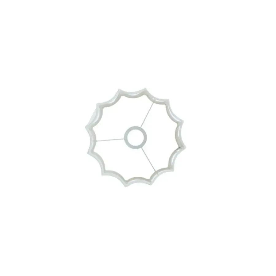 Lampenkappen-Light & Living Cilinder lampenkap Disli - Wit - Ø24cm