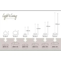 Light & Living Cilinder Lampenkap Livigno - Naturel - Ø30 x 21 cm