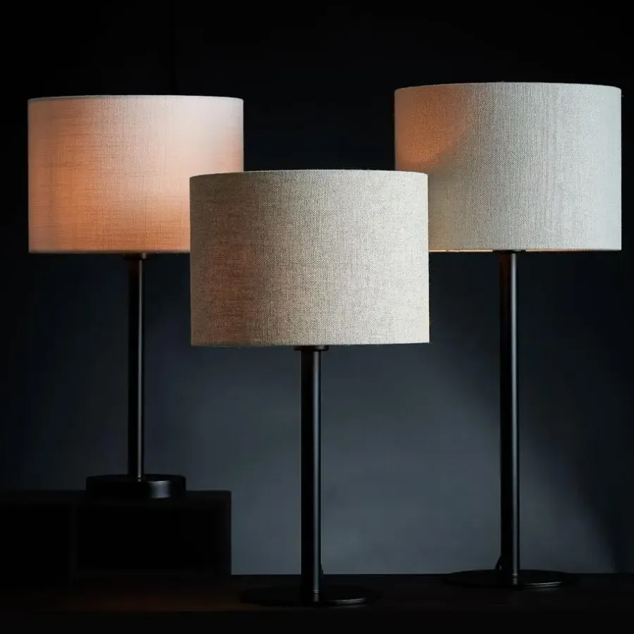 Lampenkappen-Light & Living Cilinder Lampenkap Livigno - Eiwit - Ø25cm