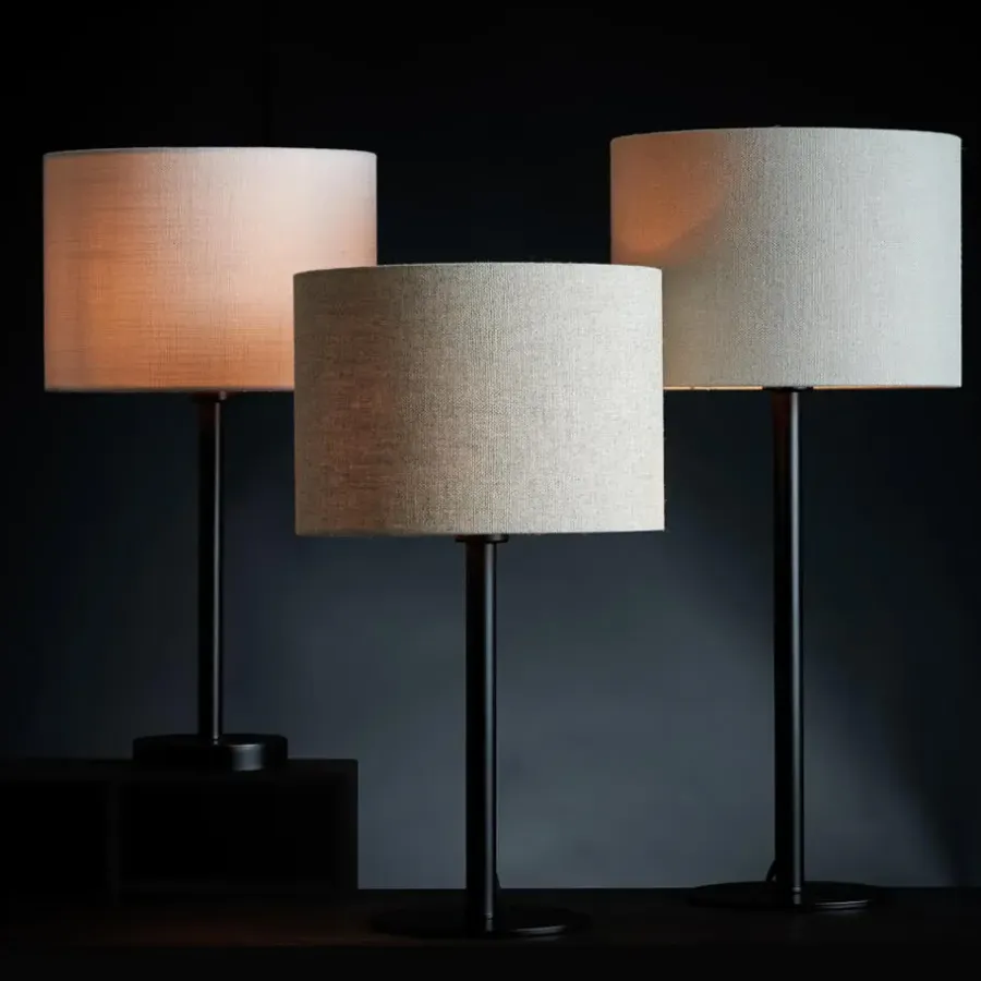 Lampenkappen-Light & Living Cilinder Lampenkap Livigno - Eiwit - Ø25cm