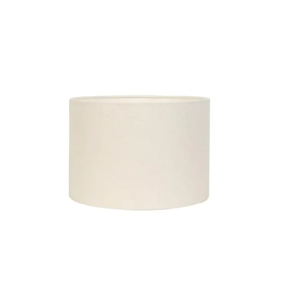 Light & Living Cilinder Lampenkap Livigno - Eiwit - Ø30 x 21 cm
