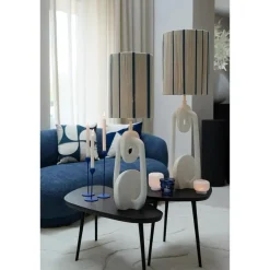 Lampenkappen-Light & Living Cilinder lampenkap Medan - Crème - Ø25cm