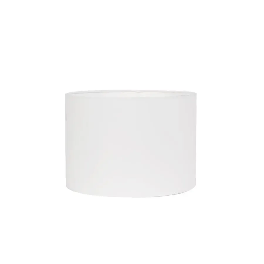 Lampenkappen-Light & Living Cilinder Lampenkap Polycotton - Wit - Ø30x21cm