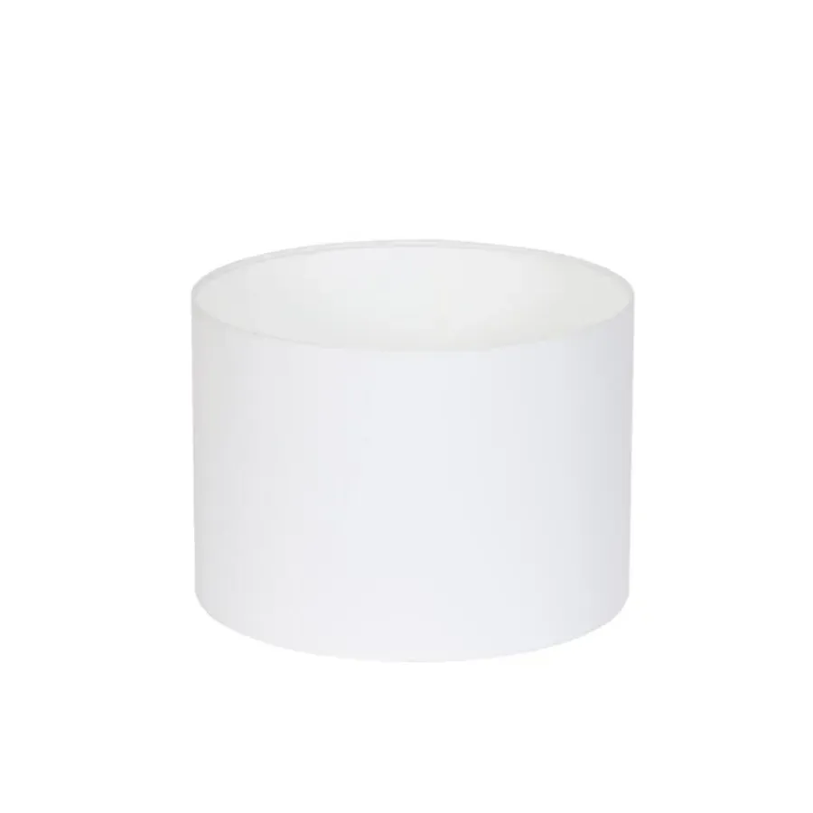 Lampenkappen-Light & Living Cilinder Lampenkap Polycotton - Wit - Ø30x21cm