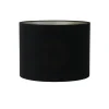 Lampenkappen-Light & Living Cilinder Lampenkap Velours - Zwart - Ø40x30cm