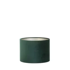 Lampenkappen-Light & Living Cilinder Lampenkap Velours - Dutch Green - Ø30x21cm
