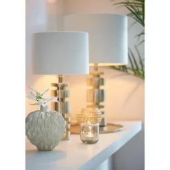 Lampenkappen-Light & Living Cilinder Lampenkap Velours - Wit - Ø30x21cm