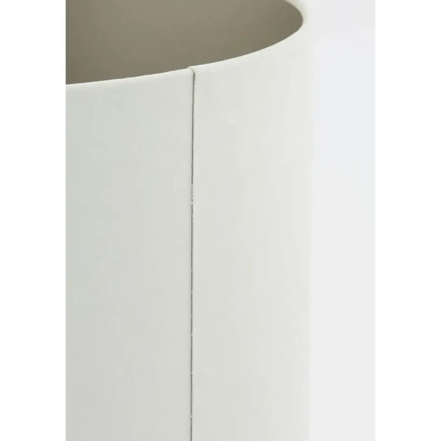 Lampenkappen-Light & Living Cilinder Lampenkap Velours - Wit - Ø40x30cm